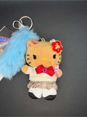 Sanrio * 10C Repipi tanned Hello Kitty with JK uniform keychain/plush